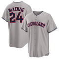 Cleveland Guardians #24 Triston McKenzie Player Gray HeidiMiller Game Home Stitched Jerseys
