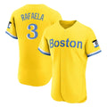 Boston Red Sox #3 Ceddanne Rafaela Player Yellow HeidiMiller Limited Elite Home Game Stitched Jerseys1