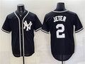 New York Yankees #2 Derek Jeter 2026 Fashion Replica Black HeidiMiller Out Stitched Jersey