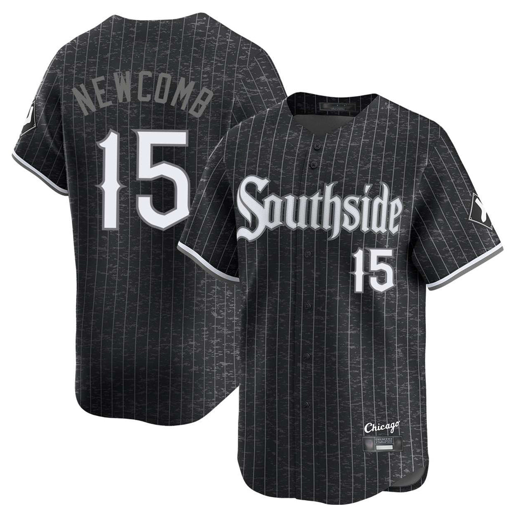 Chicago White Sox #15 Sean Newcomb Player Black HeidiMiller City Connect Limited Home Stitched Jerseys