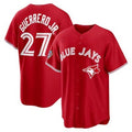 Toronto Blue Jays #27 Vladimir Guerrero Jr. Red HeidiMiller 50th Anniversary Alternate Limited Jersey