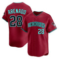 Arizona Diamondbacks #28 Nolan Arenado Player Red HeidiMiller Limited Home Game Stitched Jerseys