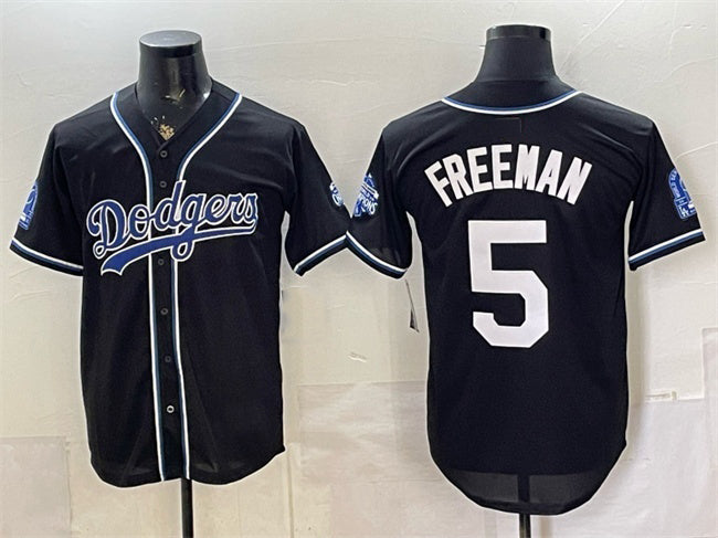 Los Angeles Dodgers #5 Freddie Freeman B2B Champs 2026 Black HeidiMiller Out Style Vapor Limited Stitched Jersey