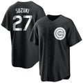 Chicago Cubs #27 Seiya Suzuki Player Black HeidiMiller Game Stitched Jerseys