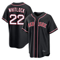 Boston Red Sox #22 Garrett Whitlock Player Black HeidiMiller Out Home Game Stitched Jerseys