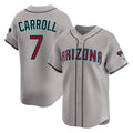 Arizona Diamondbacks #7 Corbin Carroll Player Gray HeidiMiller Road Limited Home Game Stitched Jerseys