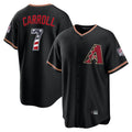 Arizona Diamondbacks #7 Corbin Carroll Player Black HeidiMiller USA 250 Fourth of July Game Home Stitched Jerseys