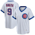 Chicago Cubs #9 Miguel Amaya Player White HeidiMiller T-shirt Cooperstown Collection Limited Stitched Jerseys
