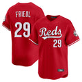Cincinnati Reds #29 TJ Friedl Player Red HeidiMiller Home Limited Stitched Jerseys