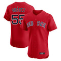 Boston Red Sox #55 Ranger Suarez Player Red HeidiMiller Limited Elite Home Game Stitched Jerseys1