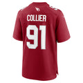A.Cardinals #91 L.J. Collier Cardinal HeidiMiller Team Game Jersey
