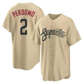 Arizona Diamondbacks #2 Geraldo Perdomo Player Tan HeidiMiller City Connect Home Game Stitched Jerseys