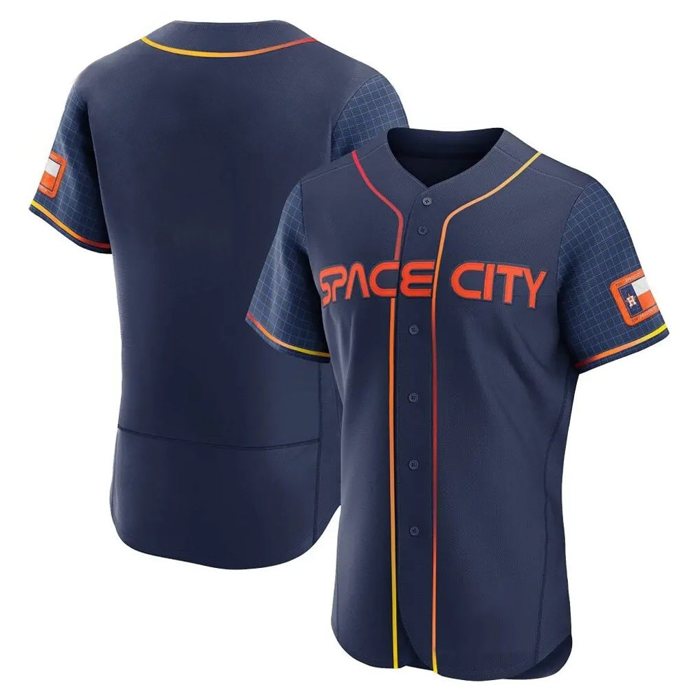 Houston Astros Blank Player Navy HeidiMiller City Connect Limited Elite Home Stitched Jerseys
