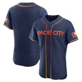 Houston Astros Blank Player Navy HeidiMiller City Connect Limited Elite Home Stitched Jerseys