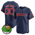Custom Boston Red Sox Wally Vapor Premier Limited Jersey ¨C Navy HeidiMiller