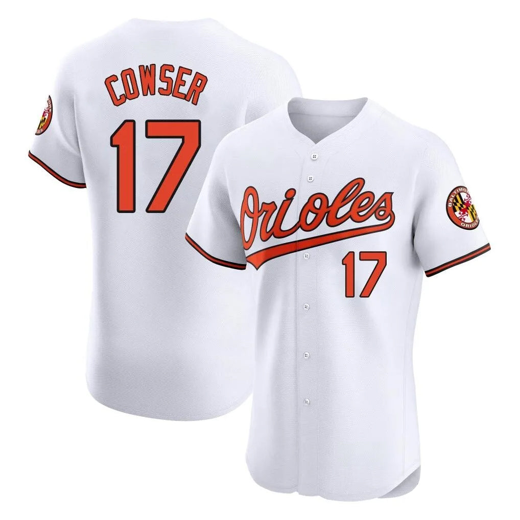 Baltimore Orioles #17 Colton Cowser Player White HeidiMiller Limited Elite Home Game Stitched Jerseys
