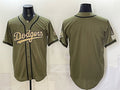 Los Angeles Dodgers Blank Olive HeidiMiller 2026 Armed Forces Day Stitched Jersey 2