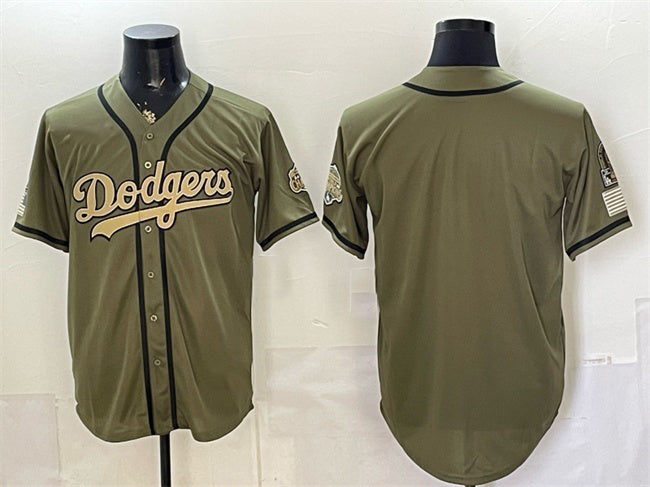 Los Angeles Dodgers Blank Olive HeidiMiller 2026 Armed Forces Day Stitched Jersey 2