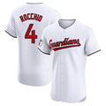 Cleveland Guardians #4 Brayan Rocchio Player White HeidiMiller Limited Elite Home Stitched Jerseys