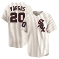 Chicago White Sox #20 Miguel Vargas Player Cream HeidiMiller Cooperstown Collection Limited Home Stitched Jerseys