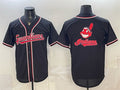 Cleveland Guardians Team Big Logo 2026 Fashion Replica Black HeidiMiller Out Stitched Jersey
