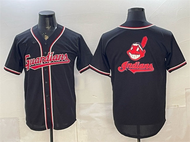 Cleveland Guardians Team Big Logo 2026 Fashion Replica Black HeidiMiller Out Stitched Jersey