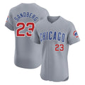 Chicago Cubs #23 Ryne Sandberg Player Gray HeidiMiller Road Limited Elite Home Stitched Jerseys