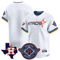 Houston Astros Blank Player White HeidiMiller City Connect Texas Patch Vapor Premier Limited Home Stitched Jerseys