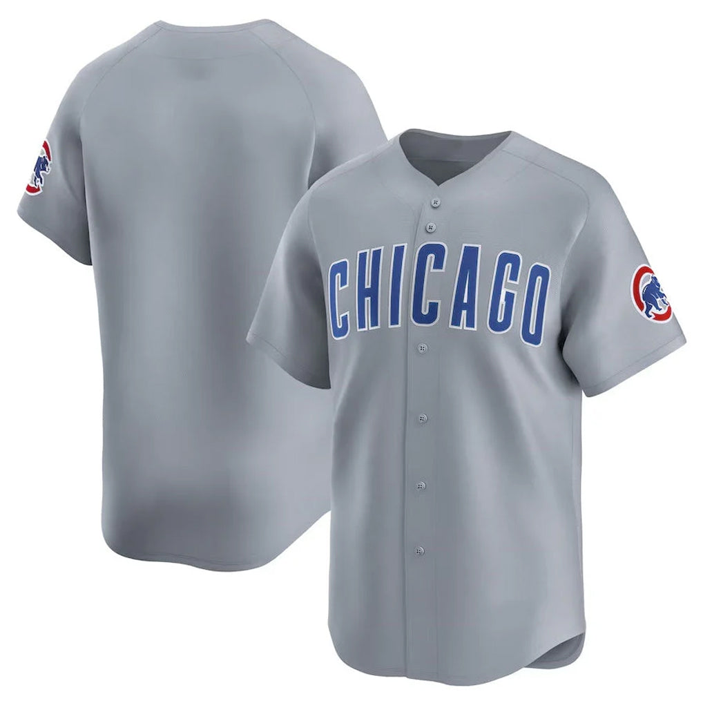 Chicago Cubs Gray HeidiMiller Road Limited Home Game Blank Player Stitched Jerseys