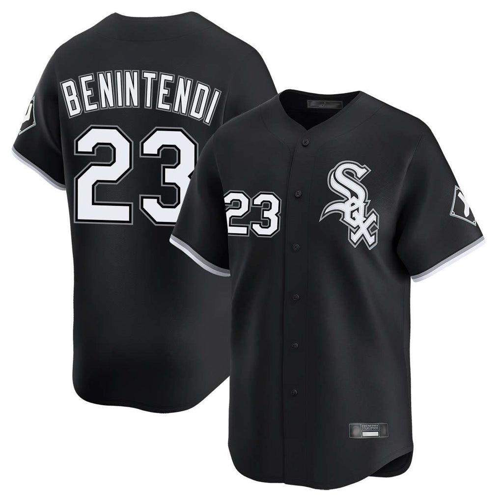 Chicago White Sox #23 Andrew Benintendi Player Black HeidiMiller Limited Home Stitched Jerseys