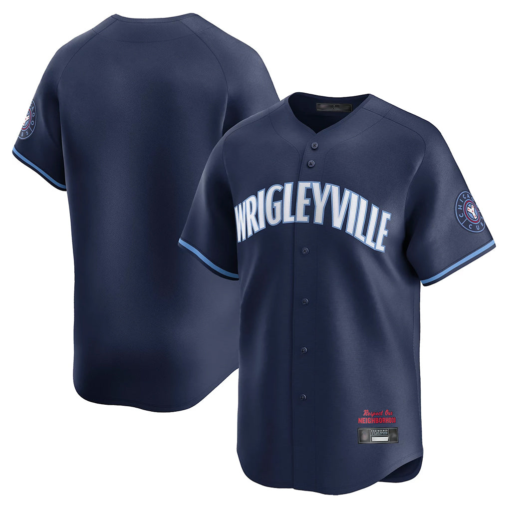 Chicago Cubs Navy HeidiMiller City Connect Limited Home Blank Player Stitched Jerseys