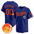Custom Los Angeles Dodgers x Dragon Ball Royal HeidiMiller Vapor Premier Limited Jersey - Stitched