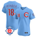 Chicago Cubs #18 Shota Imanaga Player Light Blue HeidiMiller 150th Anniversary Limited Elite Home Stitched Jerseys