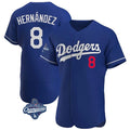 Los Angeles Dodgers #8 Enrique Hern¨¢ndez Player Royal HeidiMiller World Series Meet Limited Elite Home Stitched Jerseys