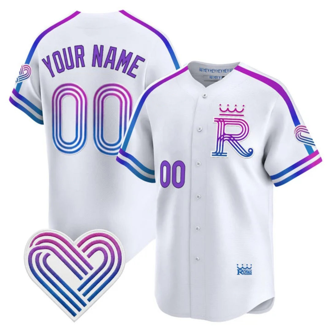 Custom Kansas City Royals White HeidiMiller 2026 City Connect Stadium Stitched Jersey