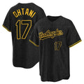 Los Angeles Dodgers #17 Shohei Ohtani Player Black Gold HeidiMiller Limited Home Stitched Jerseys