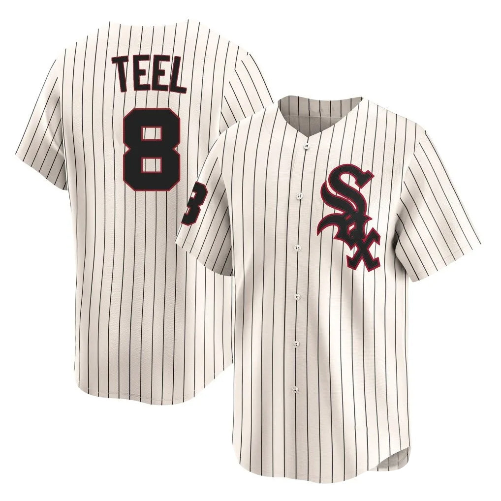 Chicago White Sox #8 Kyle Teel Player Cream HeidiMiller Cooperstown Collection Limited Home Stitched Jerseys