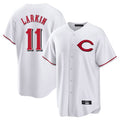 Cincinnati Reds #11 Barry Larkin Player White HeidiMiller Home Game Stitched Jerseys