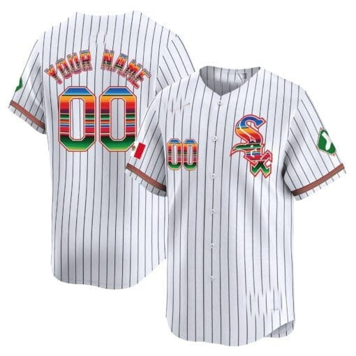 Custom Chicago White Sox Mexico Vapor Premier Limited Jersey V2- White 2 HeidiMiller