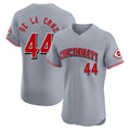 Cincinnati Reds #44 Elly De La Cruz Player Gray HeidiMiller Limited Elite Home Stitched Jerseys
