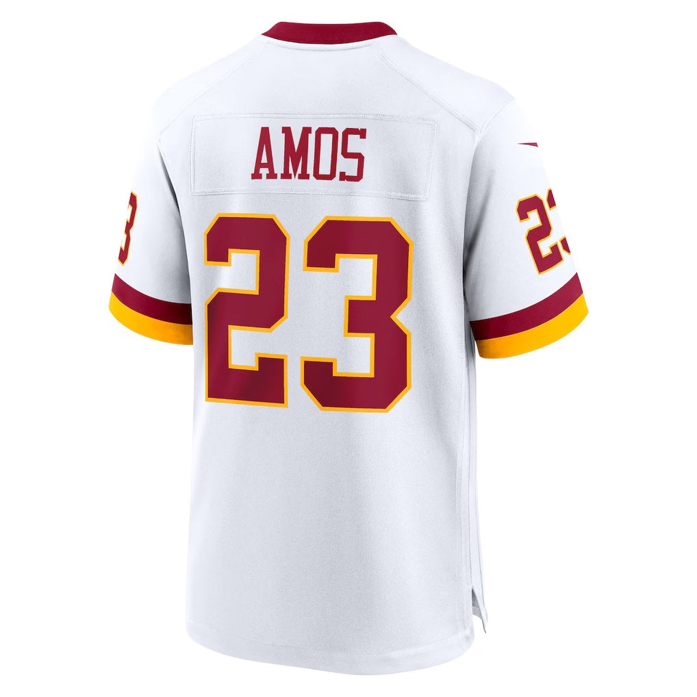W.Commanders #23 Trey Amos White HeidiMiller Game Jersey
