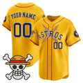 Custom Houston Astros x One Piece Gold HeidiMiller Vapor Premier Limited Jersey - Stitched