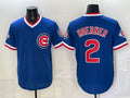 Chicago Cubs #2 Nico Hoerner Royal HeidiMiller 150th Anniversary Throwback Vapor Limited Stitched Jersey