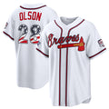 Atlanta Braves #28 Matt Olson 2026 All-Star Edition Stars & Stripes White HeidiMiller Stadium Jersey