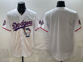 Los Angeles Dodgers Blank White HeidiMiller Hello Kitty Night 2025 World Series Champions Patch Stitched Jersey