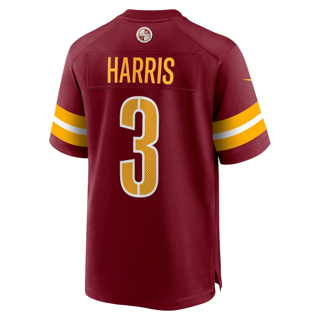 W.Commanders #3 Will Harris Burgundy HeidiMiller Team Game Jersey