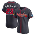 Atlanta Braves #23 Michael Harris II Player Navy HeidiMiller 2025 Speedway Classic Limited Elite Home Game Stitched Jerseys
