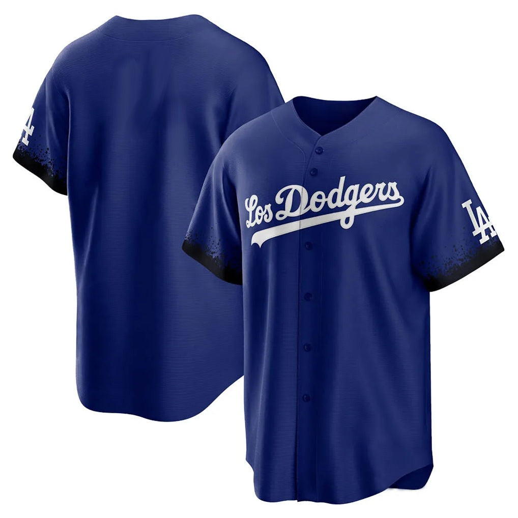 Los Angeles Dodgers Blank Player Royal HeidiMiller City Connect Home Game Stitched Jerseys