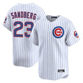 Chicago Cubs #23 Ryne Sandberg Player White HeidiMiller Limited Home Game Stitched Jerseys