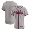 Atlanta Braves Gray HeidiMiller Limited Elite Home Game Blank Player Stitched Jerseys